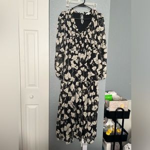 Moon River Jane Smocked MIDI Dress